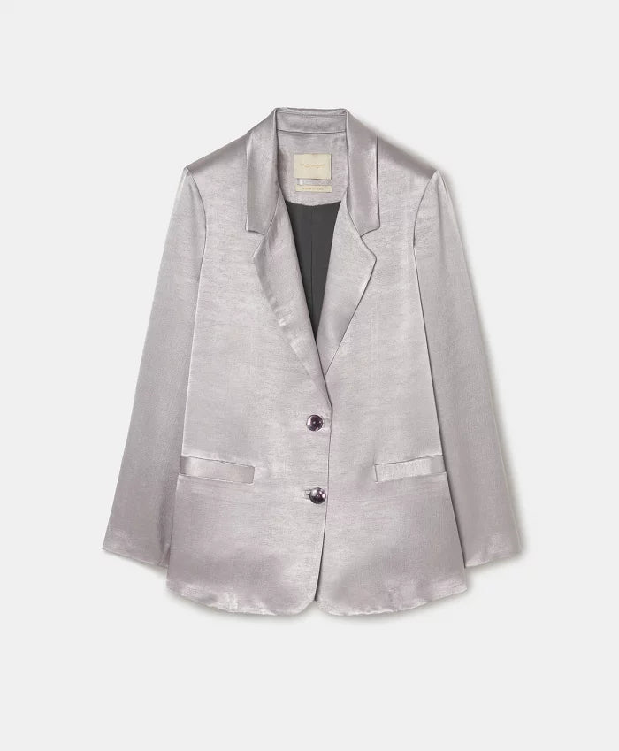 Momoni - Dayton Jacket in Satin Crepe - Lilac