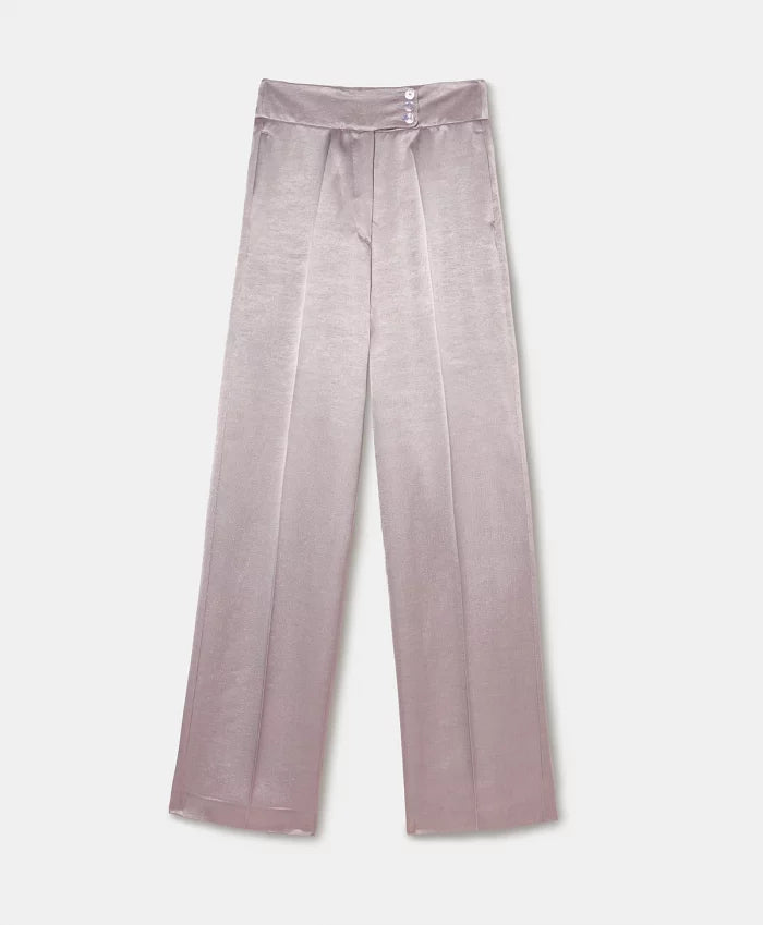 Momoni - Cristallo Pants in Satin Crepe - Lilac