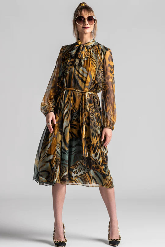 Paula Ryan - Animalia Silk Dress