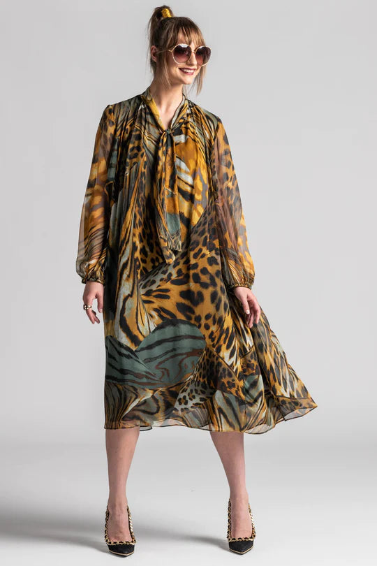 Paula Ryan - Animalia Silk Dress