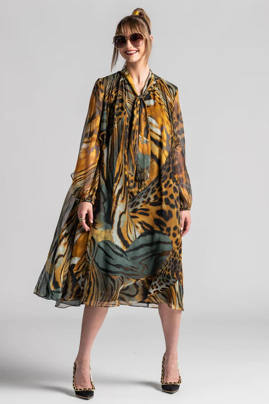 Paula Ryan - Animalia Silk Dress