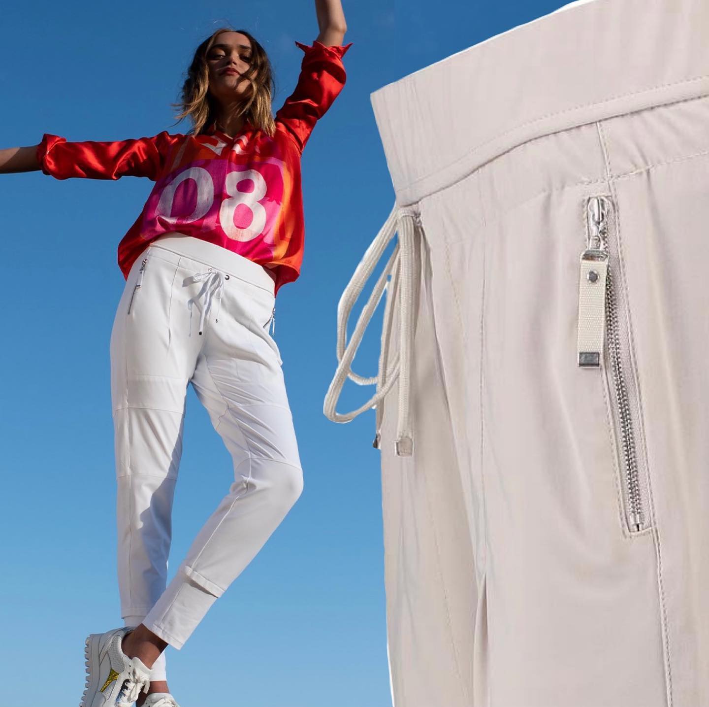 Raffaello Rossi Candy Pants White