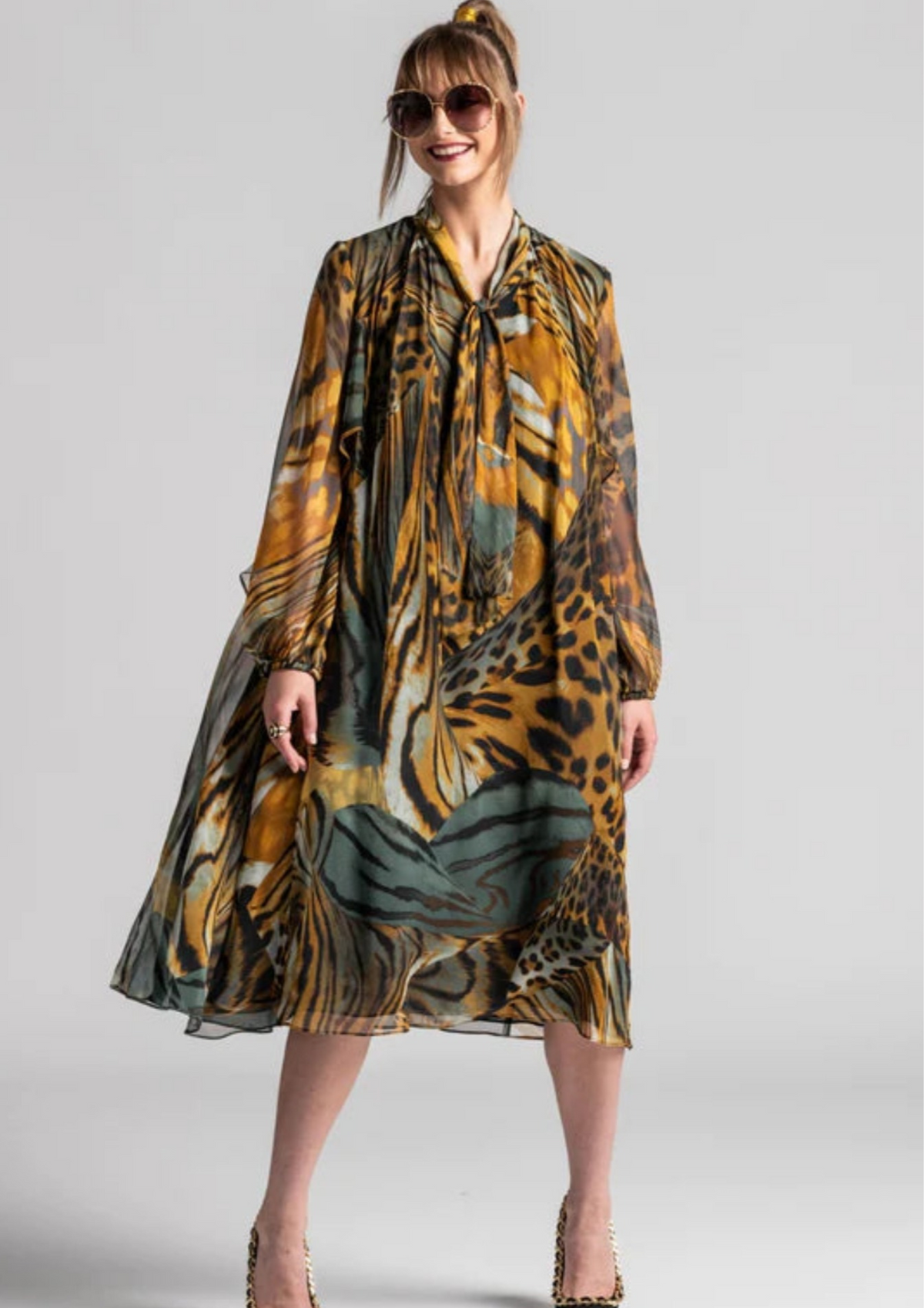 Paula Ryan - Animalia Silk Dress
