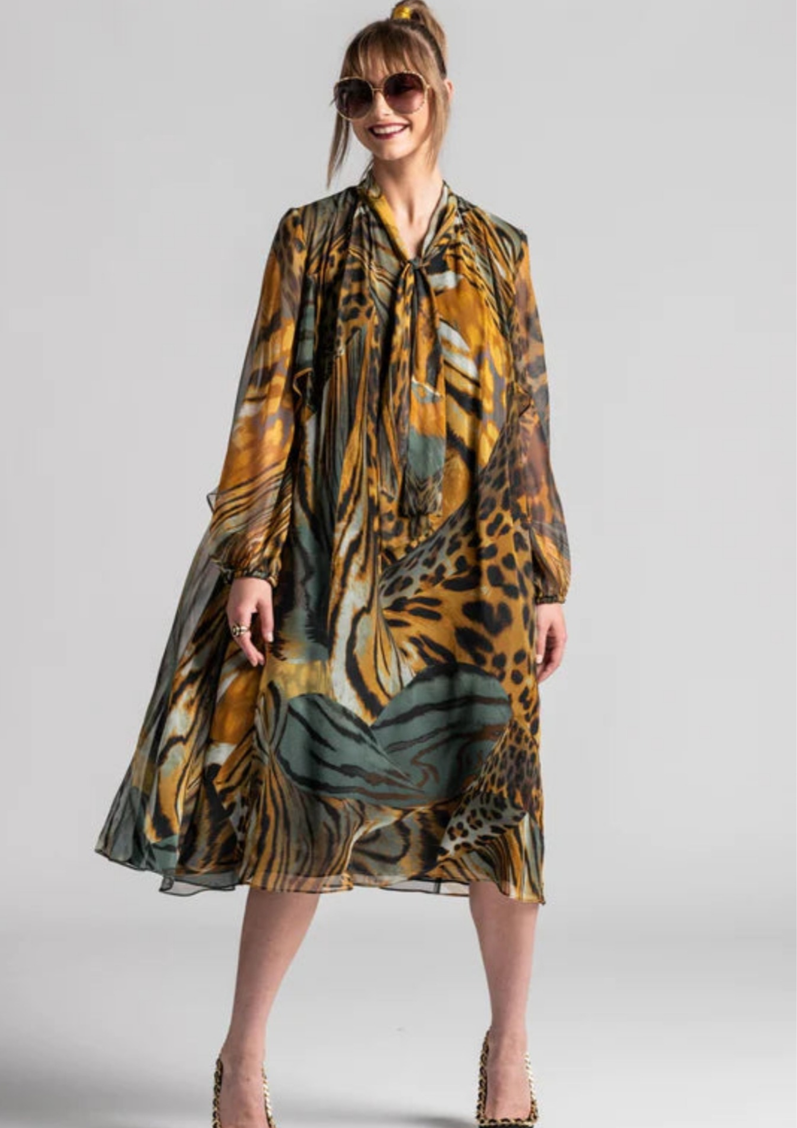 Paula Ryan - Animalia Silk Dress