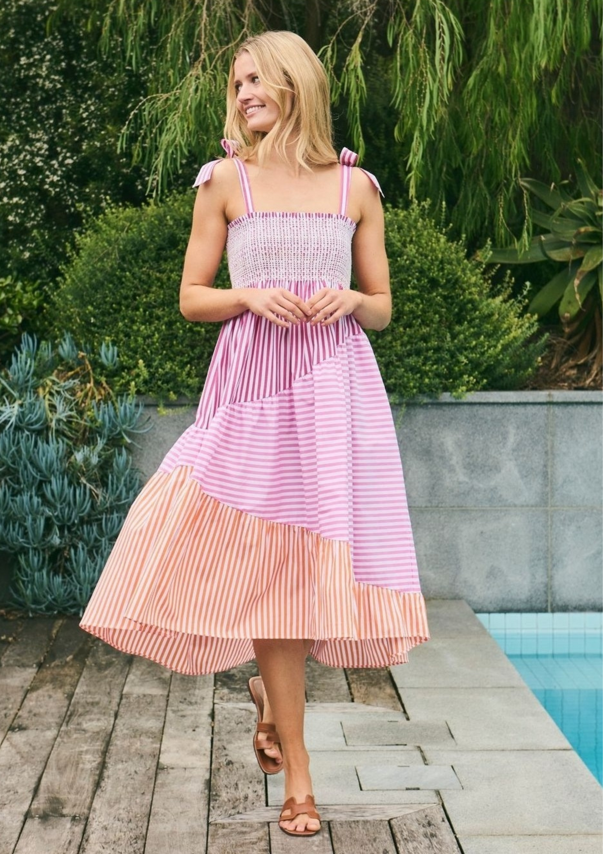 Shirty - The Tiered Skirt Dress - Fiesta Combo
