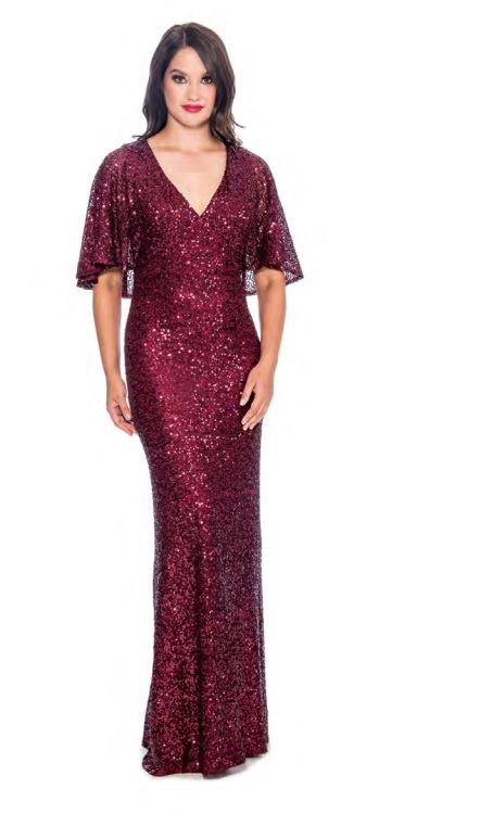 Cachet Long Sequin Gown