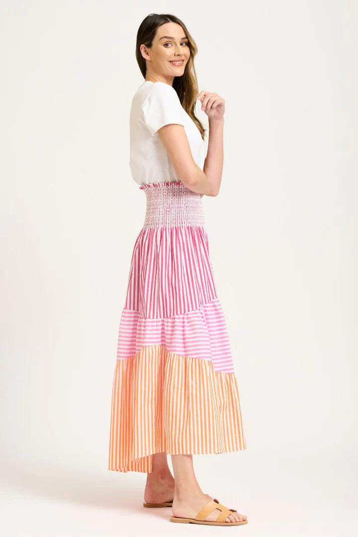 Shirty - The Tiered Skirt Dress - Fiesta Combo