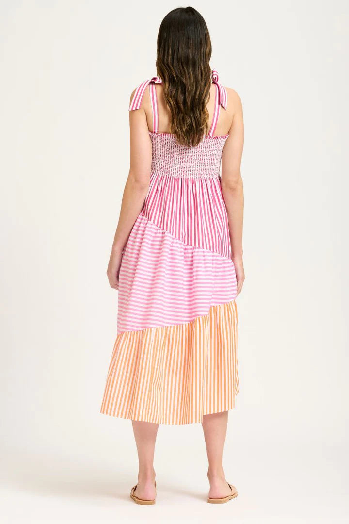 Shirty - The Tiered Skirt Dress - Fiesta Combo