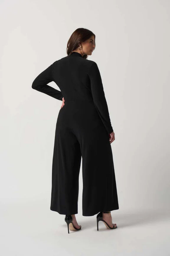 Joseph Ribkoff - Wrap Coulette Jumpsuit Black 233097